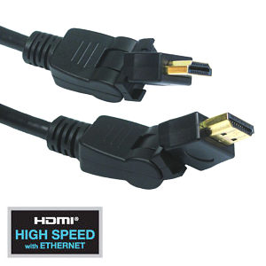 1m HDMI Rotating Cable with Swivel High Speed Ethernet 1m HDMI Rotating Cable with Swivel High Speed Ethernet