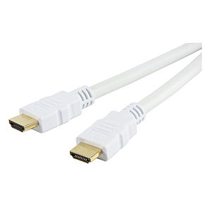 2 Metre White HDMI High Speed Cable Gold Plated