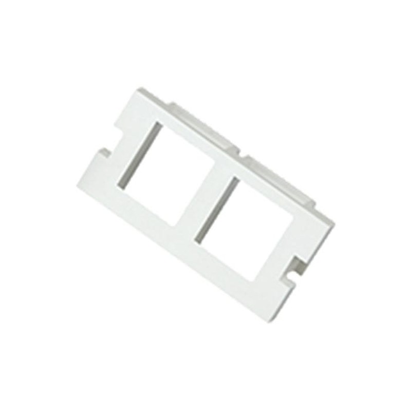2 Port Keystone Housing 25 x 50mm White