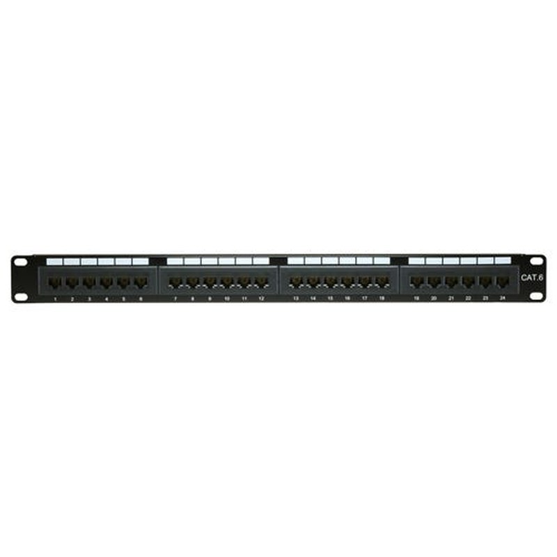 24 Port Cat6 UTP Patch Panel 1U Economy