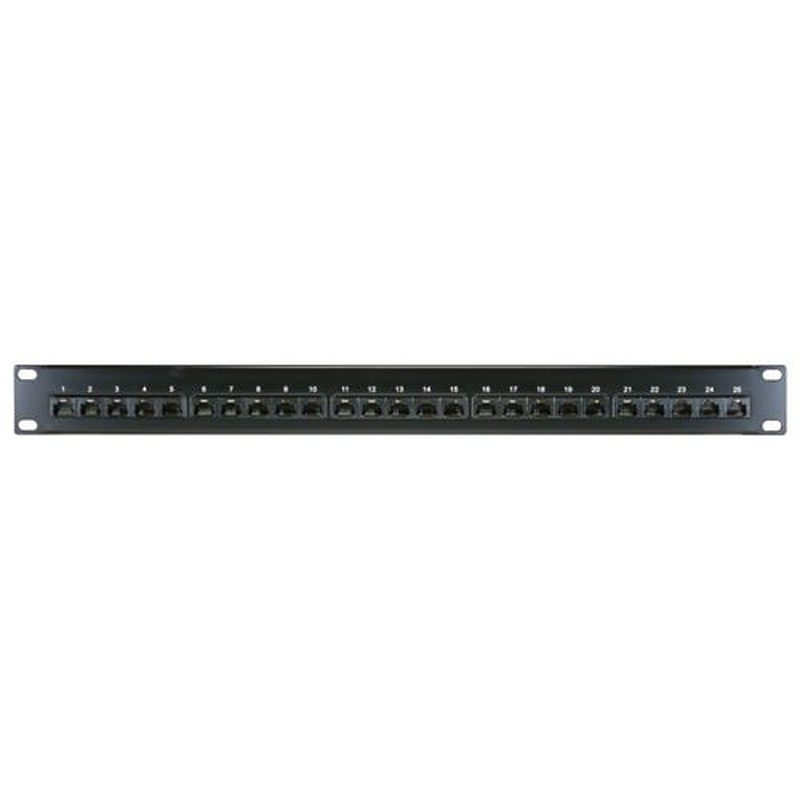 25 Port RJ45 Voice Patch Panel 1U