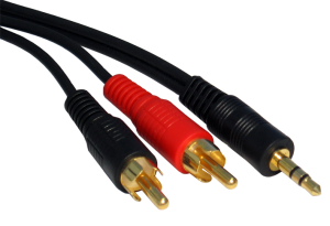 Image of 1.5m 3.5mm Stereo to Two RCA Cable