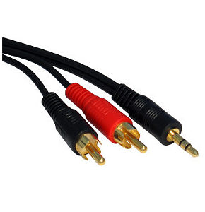 Image of 3.5mm Jack Plug to Phono Cable 10m Premium
