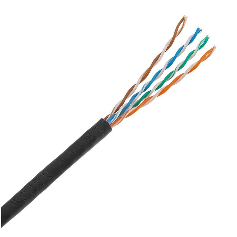 305m Cat5e U/UTP Outdoor Network Cable Box Black PE