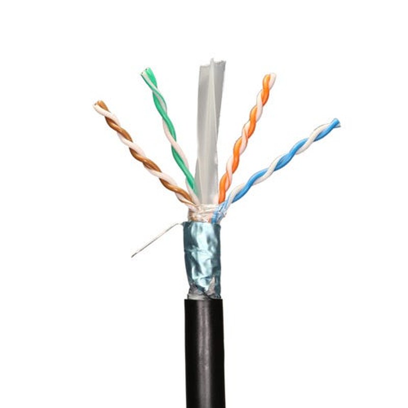 305m Cat6 F/UTP Outdoor Network Cable Box Black PE