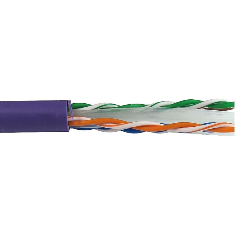 305m CAT6 Network Cable Box Violet LSZH Pure Copper