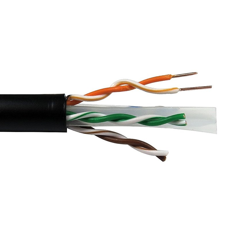 305m CAT6 Outdoor Network Cable Box Black LDPE
