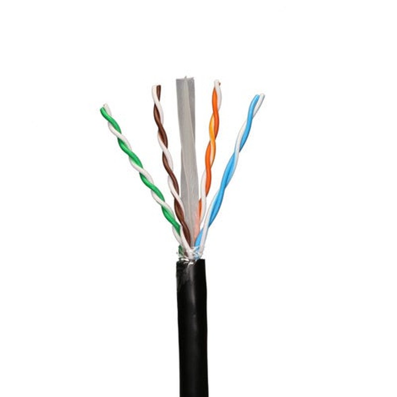 305m Cat6 U/UTP Outdoor Network Cable Box Black PE