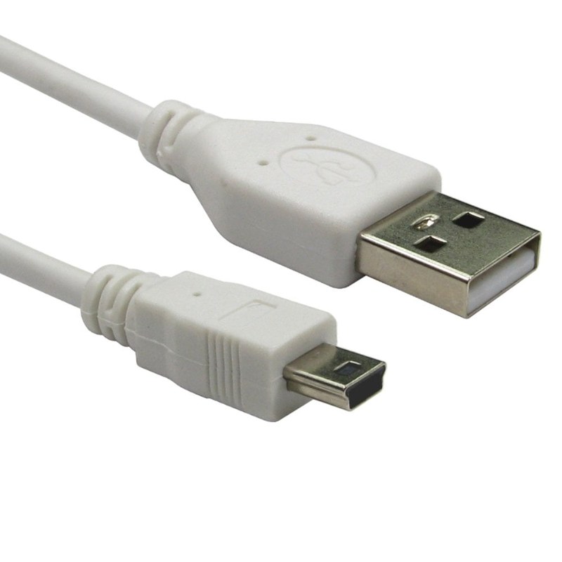 3m USB 2.0 A to Mini B Cable White