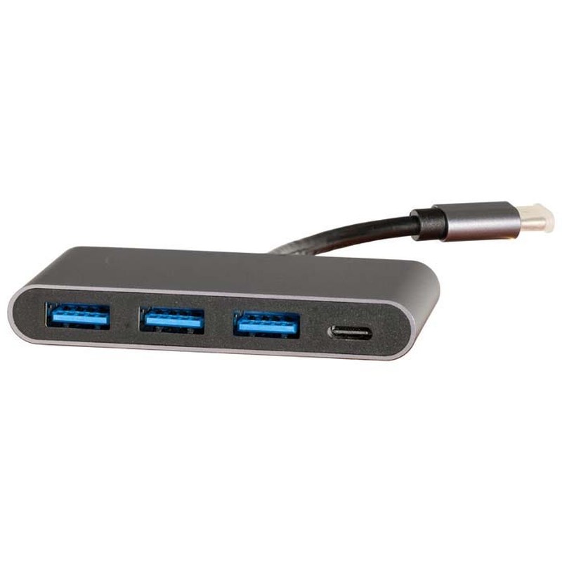 4 Port USB C Hub 3x USB A 3.0 with 60W Power Delivery