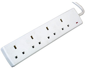 4 Way Surge Protector Socket Strip