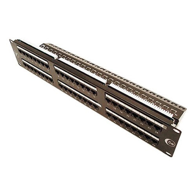 48 Port Cat5e UTP Patch Panel 2U