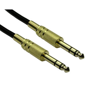 6.35mm 1/4 Inch Jack to Jack Cable Gold Plated, 15m
