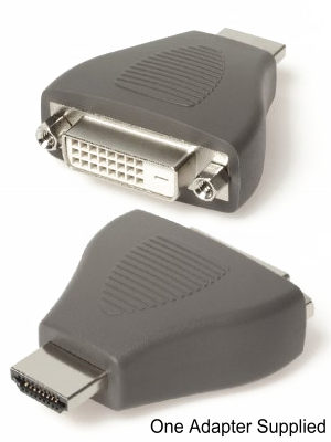 Techlink 640406 DVI to HDMI Adapter DVI Female to HDMI Male