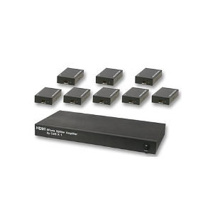 8 Way HDMI CAT5 Splitter Kit with 8 Receivers 8 Way HDMI CAT5 Splitter Kit with 8 Receivers