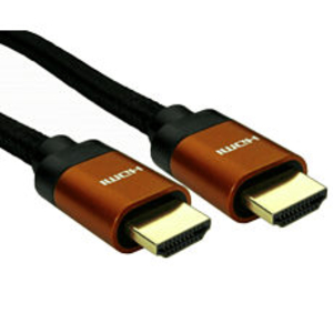 2m 8K HDMI Cable - Orange Connectors