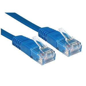 CAT5e Flat Network Cable, 2m, Blue