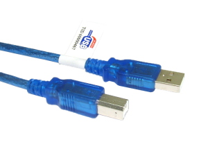 2M USB 2.0 A To B Data Cable Blue