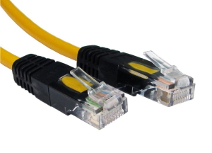 Crossover Network Patch Cable CAT5e, 1m, Yellow