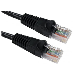 10m Black CAT6 Network Cable Full Copper 24 AWG