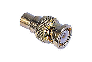 Phono to BNC Adapter - Gold Plated 3 Pack Phono to BNC Adapter - Gold Plated 3 Pack