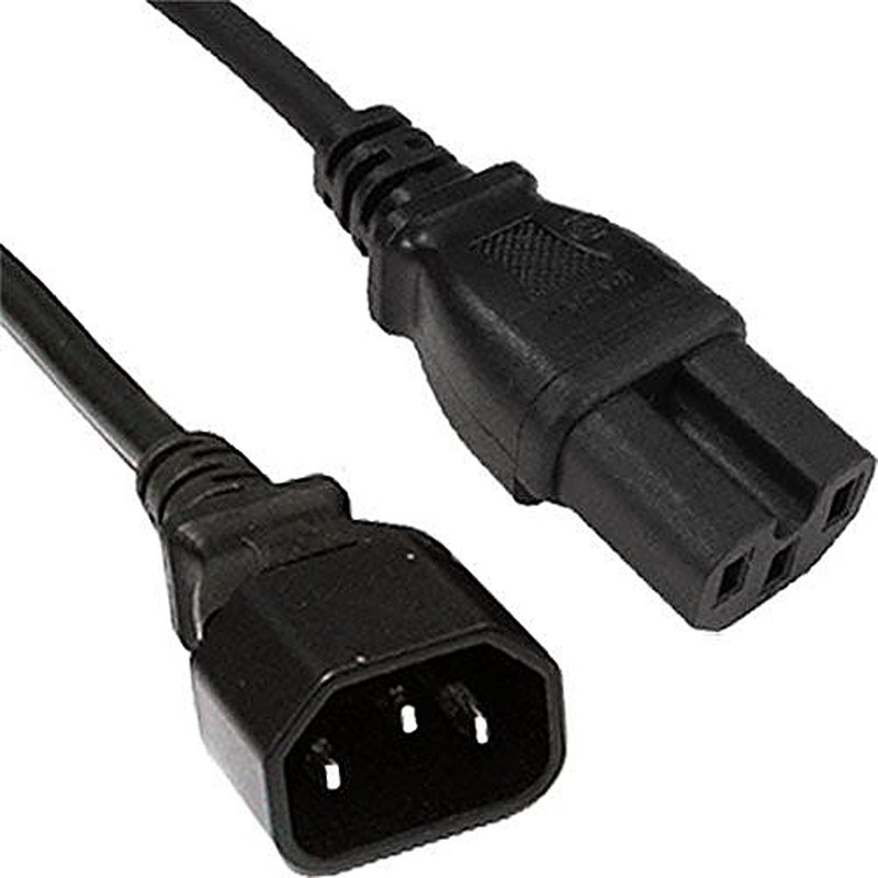 C14 to C15 Hot Condition Lead Rubber, 5m, Black