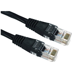 CAT5e Patch Cable UTP Full Copper, 0.25m, Black