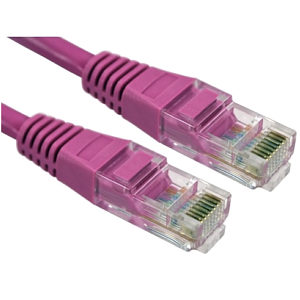 CAT5e Patch Cable UTP Full Copper, 0.25m, Pink