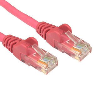 CAT5e Economy Network Cable, 0.5m, Pink