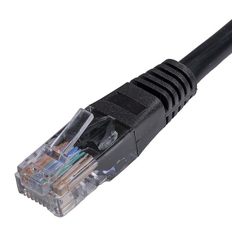 CAT5e Network Patch Lead 26AWG Moulded Boot 100 Pack
