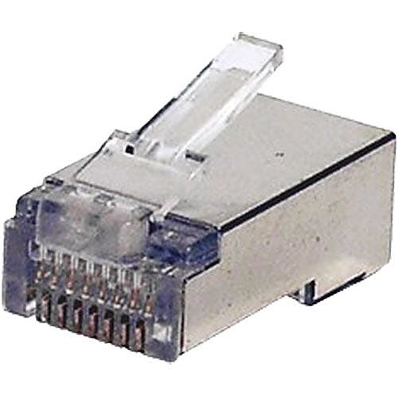 Cat5e Shielded RJ45 Crimp Plugs 50 Pack