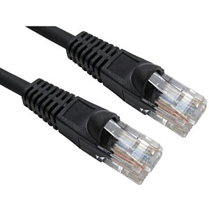 Snagless CAT.5e Patch Cable UTP LSZH, 0.5m, Black