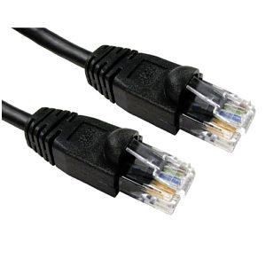 CAT5e Snagless Ethernet Patch Cable UTP, 0.5m, Black