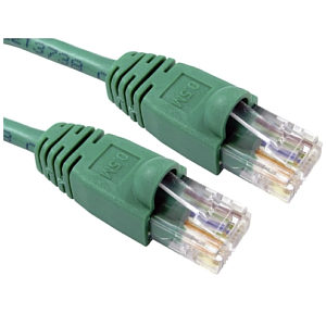 CAT5e Snagless Ethernet Patch Cable UTP, 0.5m, Green