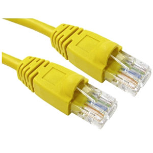 CAT5e Snagless Ethernet Patch Cable UTP, 0.5m, Yellow