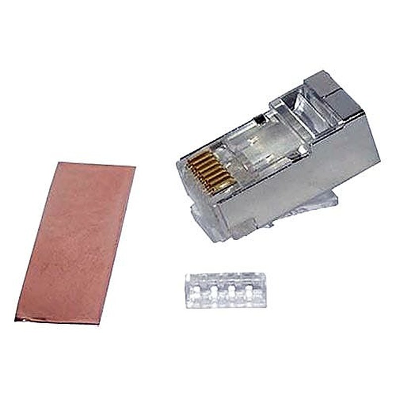 Cat6 and Cat6A Shielded RJ45 Plugs 7mm 3 Piece 50 Pack