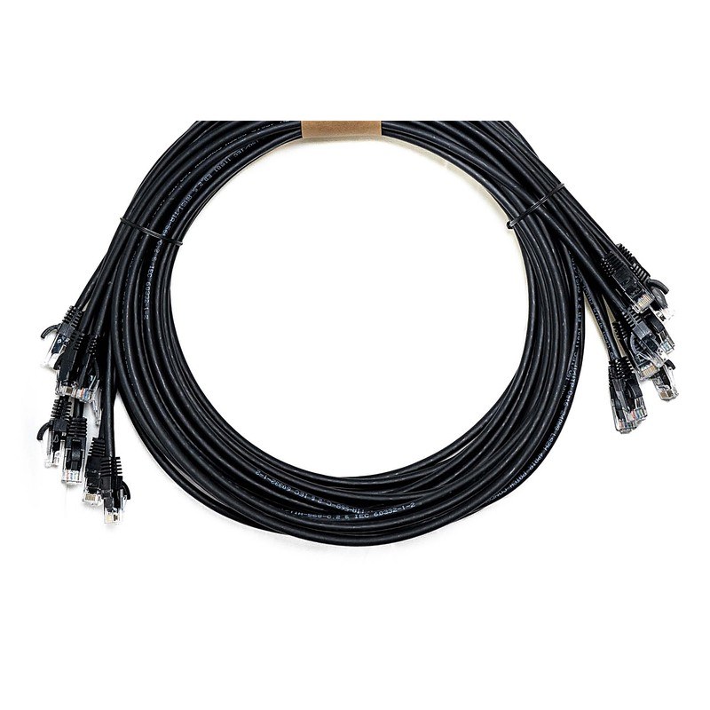 CAT6 LSZH Ethernet Lead 24AWG Snagless 10 Pack, 1.5m, Black