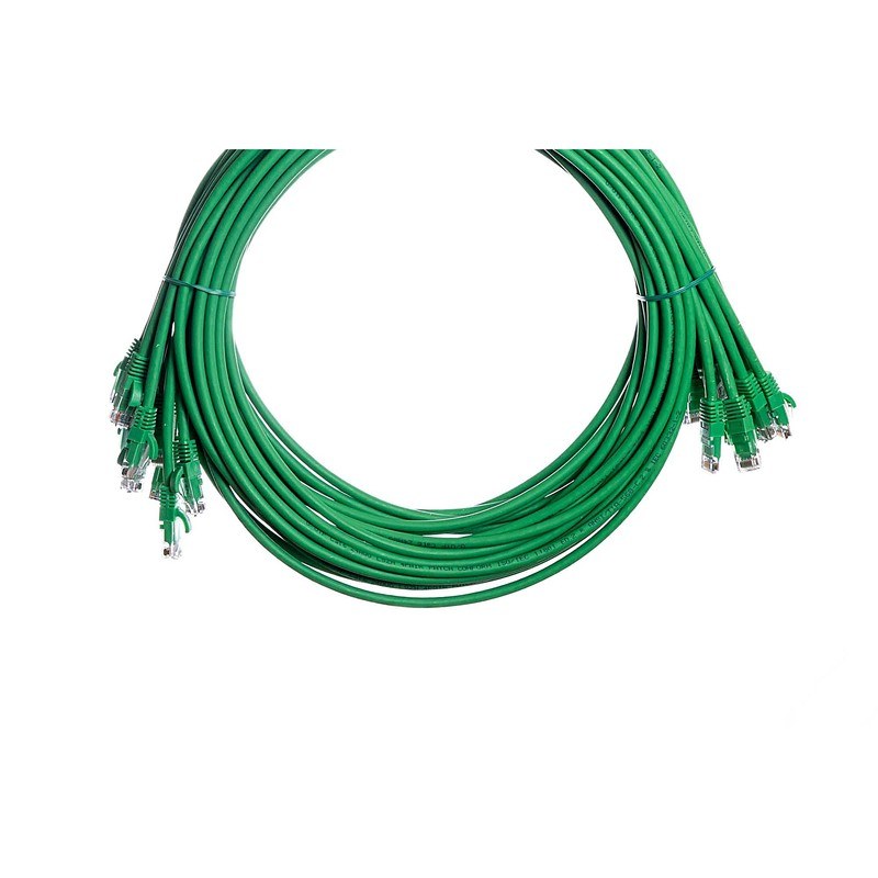 CAT6 LSZH Ethernet Lead 24AWG Snagless 10 Pack, 0.5m, Green