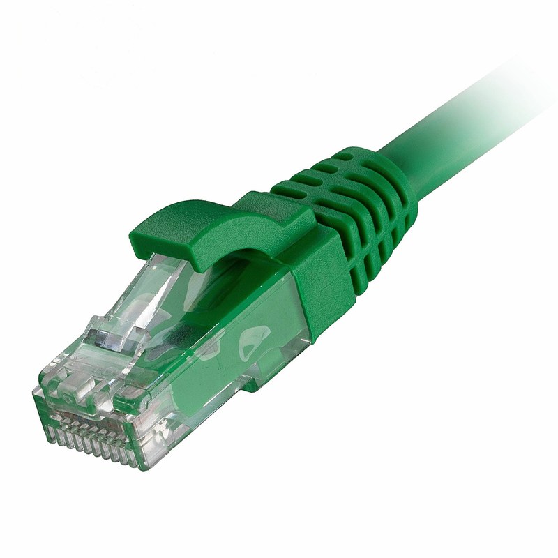CAT6 LSZH Ethernet Lead 24AWG Snagless, 0.5m, Green