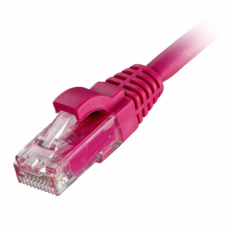 CAT6 LSZH Ethernet Lead 24AWG Snagless, 0.5m, Pink