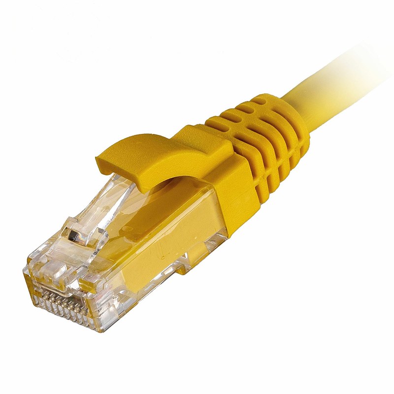 CAT6 LSZH Ethernet Lead 24AWG Snagless, 2m, Yellow