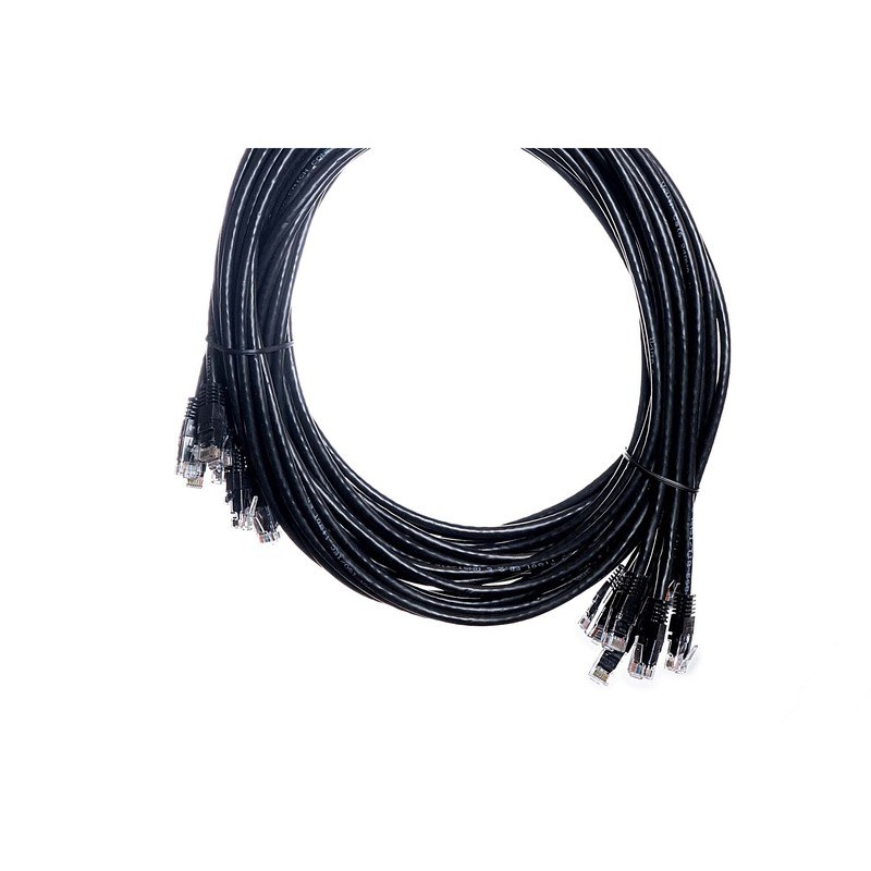 CAT6 PoE++ Patch Lead 24AWG Moulded Boot 10 Pack
