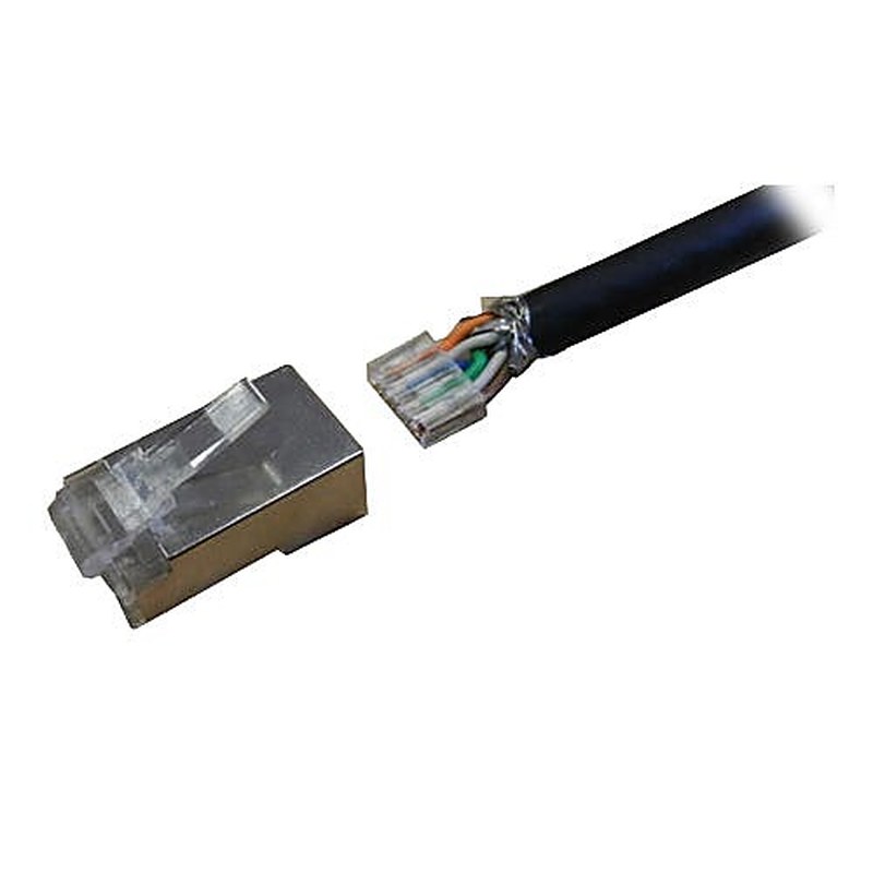 Cat6 Shielded RJ45 Plugs Stranded 50 Pack