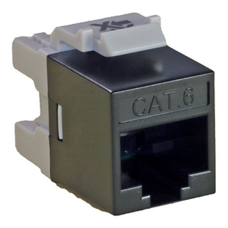 Cat6 UTP Keystone Jack Black