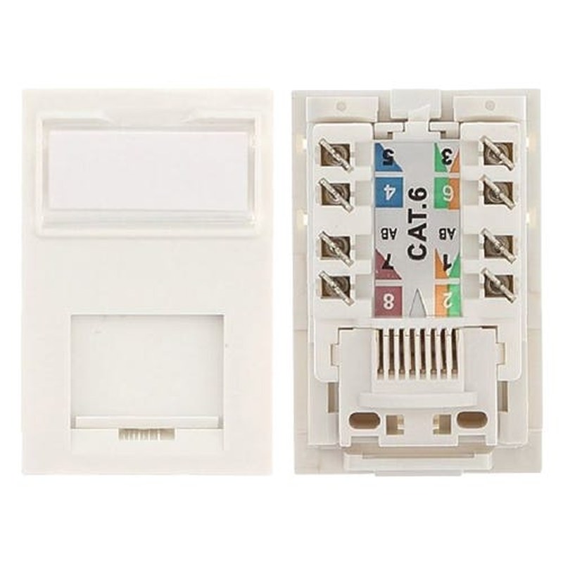 Cat6 UTP LJ6C Module White
