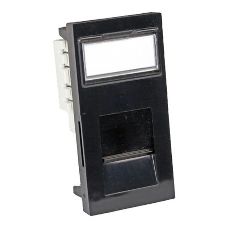 Cat6 UTP Module 25 x 50mm Black