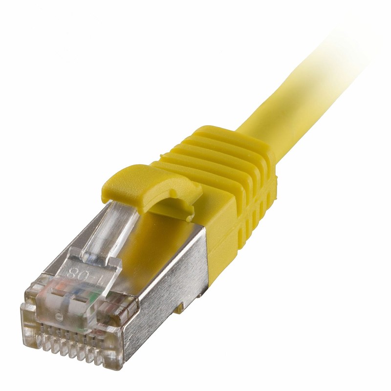 CAT6A S/FTP LSZH Patch Lead Snagless 10Gb 100 Pack, 0.5m, Yellow