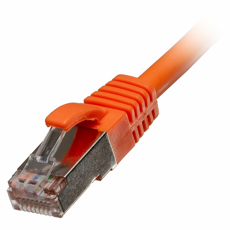 CAT6A S/FTP LSZH Patch Lead Snagless 10Gb, 0.5m, Orange