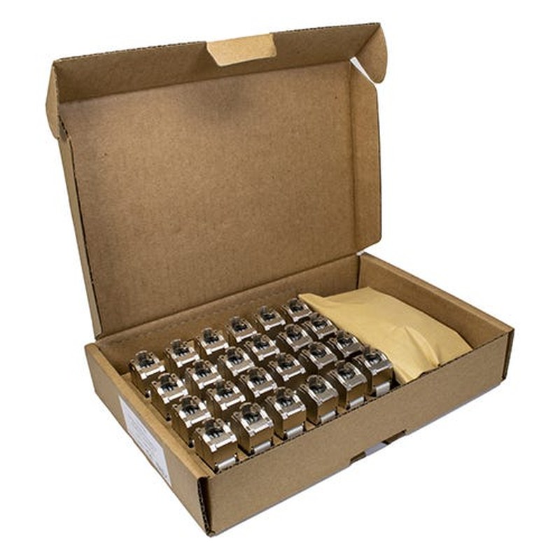 Cat6A Shielded Keystone Jack PoE++ 24 Pack