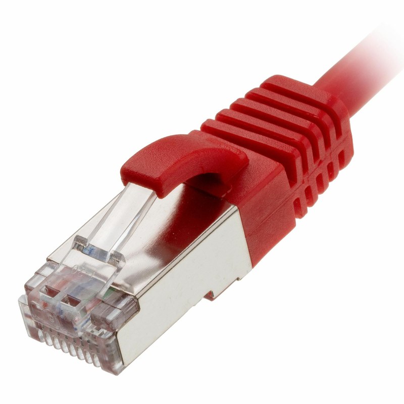 CAT6A Slim Patch Lead 30AWG U/FTP LSZH Snagless, 0.5m, Red